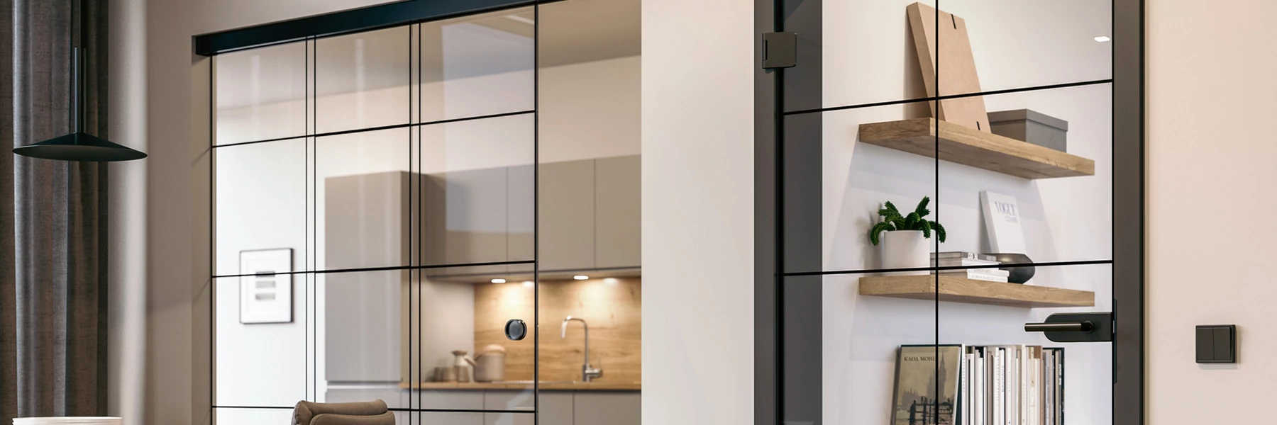 Hörmann beltéri Loft-Design üvegajtók